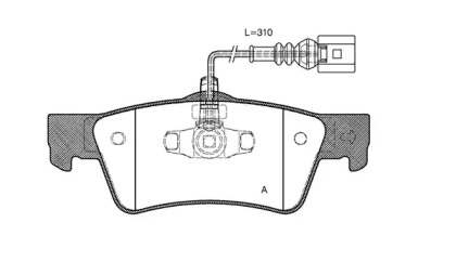 Комплект тормозных колодок OPEN PARTS BPA1187.01