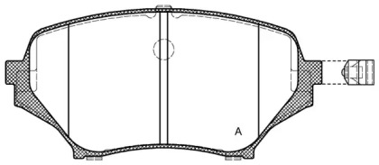 Комплект тормозных колодок OPEN PARTS BPA1189.01