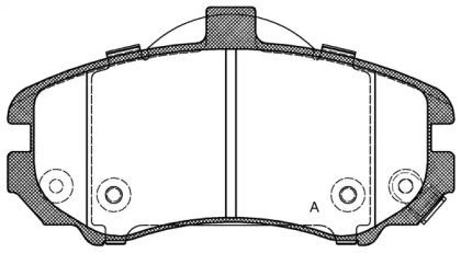 Комплект тормозных колодок OPEN PARTS BPA1194.02