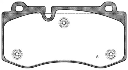 Комплект тормозных колодок OPEN PARTS BPA1202.00