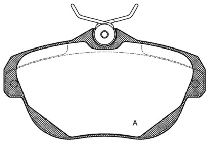 Комплект тормозных колодок OPEN PARTS BPA1203.00