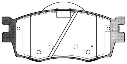 Комплект тормозных колодок OPEN PARTS BPA1208.02