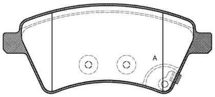 Комплект тормозных колодок OPEN PARTS BPA1215.01