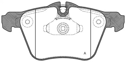 Комплект тормозных колодок OPEN PARTS BPA1217.00