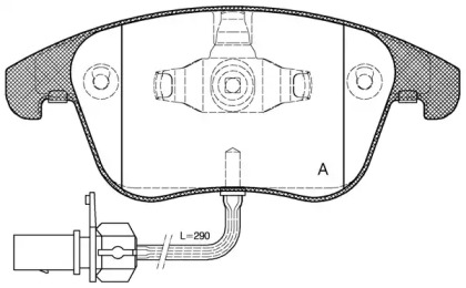 Комплект тормозных колодок OPEN PARTS BPA1219.11