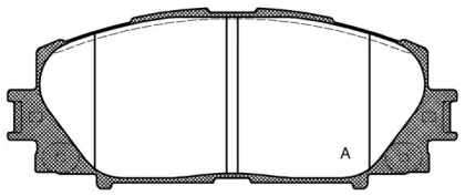 Комплект тормозных колодок OPEN PARTS BPA1224.00