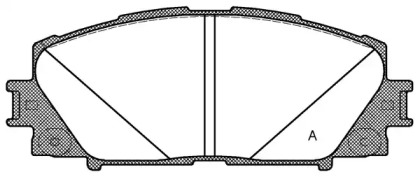 Комплект тормозных колодок OPEN PARTS BPA1224.10