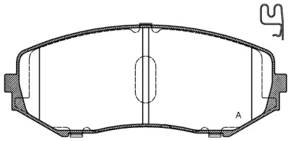 Комплект тормозных колодок OPEN PARTS BPA1225.02