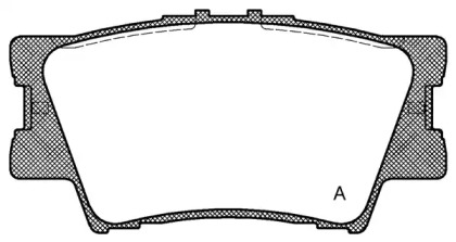 Комплект тормозных колодок OPEN PARTS BPA1231.00