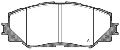 Комплект тормозных колодок OPEN PARTS BPA1232.00