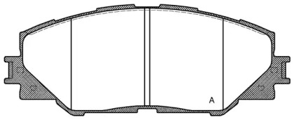 Комплект тормозных колодок OPEN PARTS BPA1234.00