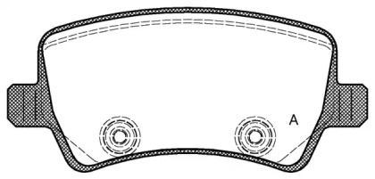 Комплект тормозных колодок OPEN PARTS BPA1236.00