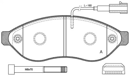 Комплект тормозных колодок OPEN PARTS BPA1237.01