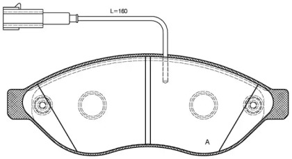 Комплект тормозных колодок OPEN PARTS BPA1237.12