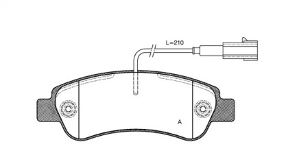 Комплект тормозных колодок OPEN PARTS BPA1238.02