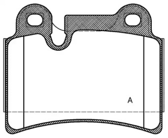 Комплект тормозных колодок OPEN PARTS BPA1240.00