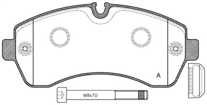 Комплект тормозных колодок OPEN PARTS BPA1243.00