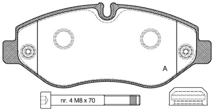 Комплект тормозных колодок OPEN PARTS BPA1245.10