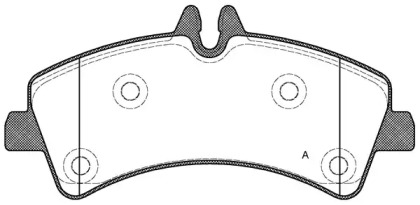 Комплект тормозных колодок OPEN PARTS BPA1247.00