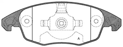 Комплект тормозных колодок OPEN PARTS BPA1248.00