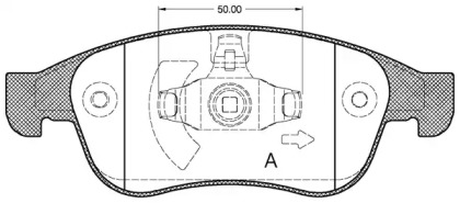 Комплект тормозных колодок OPEN PARTS BPA1248.10