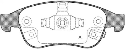 Комплект тормозных колодок OPEN PARTS BPA1248.12