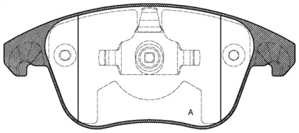 Комплект тормозных колодок OPEN PARTS BPA1249.00