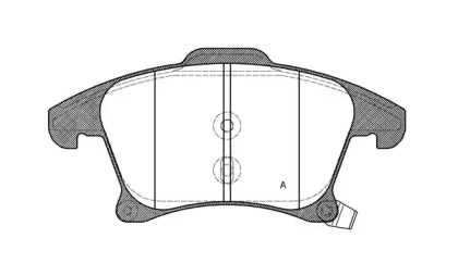 Комплект тормозных колодок OPEN PARTS BPA1249.22