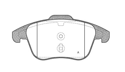 Комплект тормозных колодок OPEN PARTS BPA1249.30