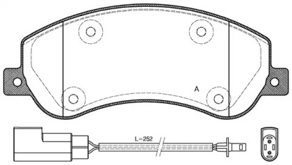 Комплект тормозных колодок OPEN PARTS BPA1250.02