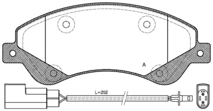 Комплект тормозных колодок OPEN PARTS BPA1251.02