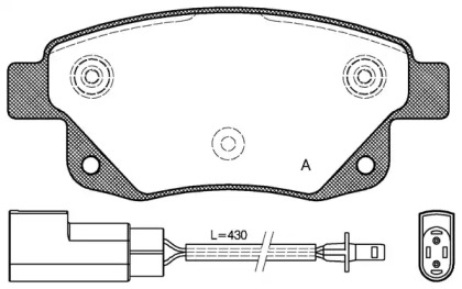 Комплект тормозных колодок OPEN PARTS BPA1252.02