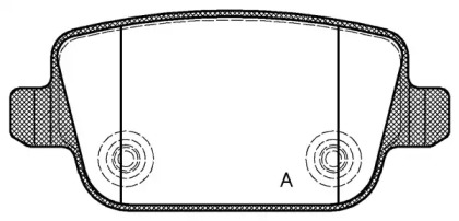 Комплект тормозных колодок OPEN PARTS BPA1256.00