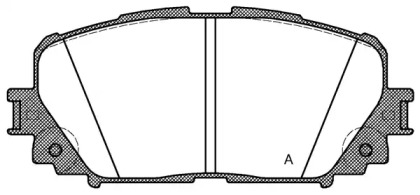 Комплект тормозных колодок OPEN PARTS BPA1258.00