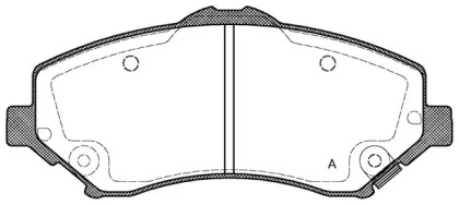 Комплект тормозных колодок OPEN PARTS BPA1259.02