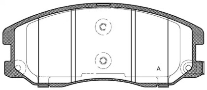 Комплект тормозных колодок OPEN PARTS BPA1261.12