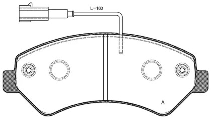 Комплект тормозных колодок OPEN PARTS BPA1275.12