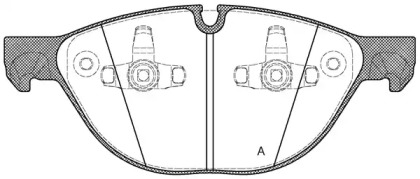 Комплект тормозных колодок OPEN PARTS BPA1298.00