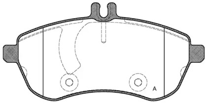 Комплект тормозных колодок OPEN PARTS BPA1301.00