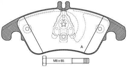 Комплект тормозных колодок OPEN PARTS BPA1304.00