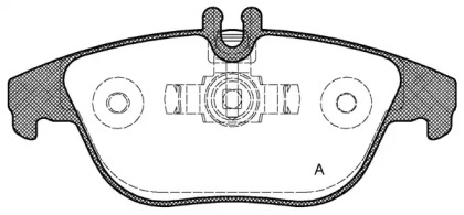 Комплект тормозных колодок OPEN PARTS BPA1305.00