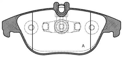 Комплект тормозных колодок OPEN PARTS BPA1305.20