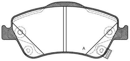 Комплект тормозных колодок OPEN PARTS BPA1310.02