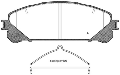 Комплект тормозных колодок OPEN PARTS BPA1312.00