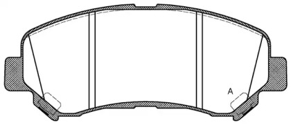 Комплект тормозных колодок OPEN PARTS BPA1318.00