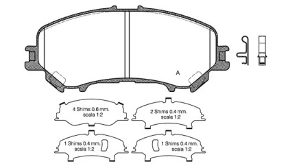 Комплект тормозных колодок OPEN PARTS BPA1318.22