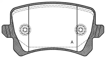 Комплект тормозных колодок OPEN PARTS BPA1342.00