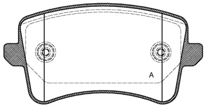 Комплект тормозных колодок OPEN PARTS BPA1343.00