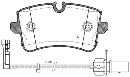 Комплект тормозных колодок OPEN PARTS BPA1343.10