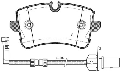 Комплект тормозных колодок OPEN PARTS BPA1343.20